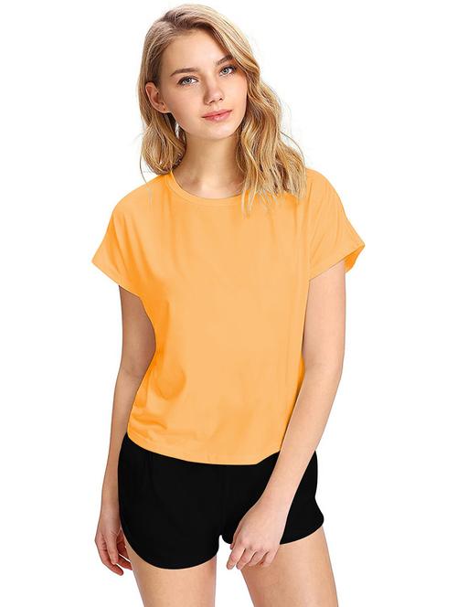 round neck solid nightwear shorts set - 19865465 - Standard Image - 0