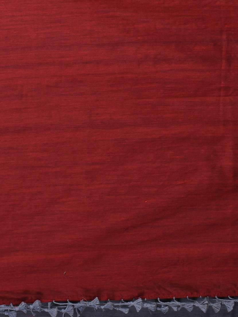 women's solid grey colored saree with blouse - 19866143 -  Standard Image - 3