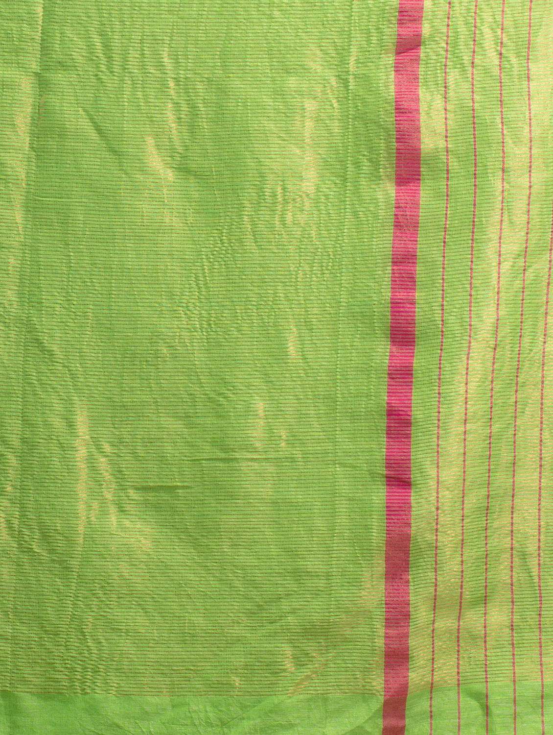 green self design woven saree with blouse - 19866226 -  Standard Image - 3