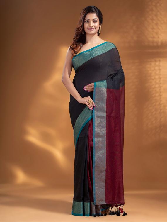 self design woven saree with blouse - 19866358 - Zoom Image - 0