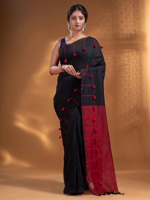 self design woven saree with blouse - 19866370 -  Standard Image - 0