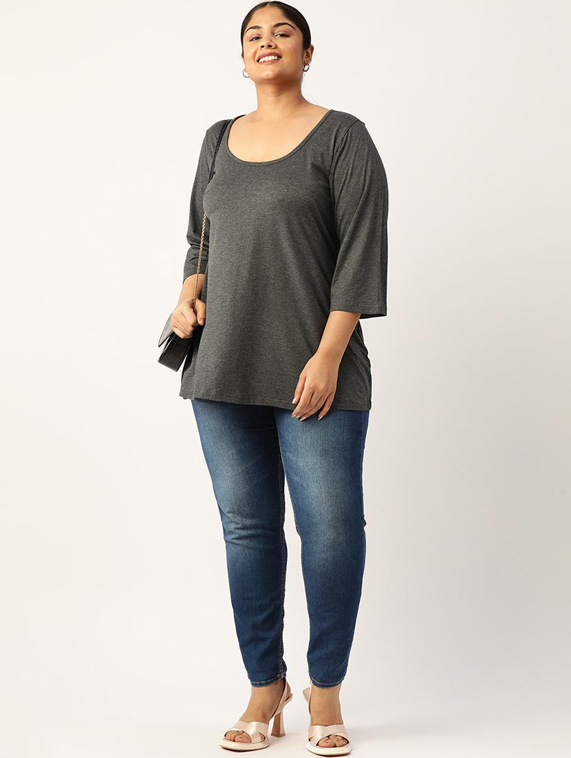 women plus size scoop neck top - 19866770 - Standard Image - 3