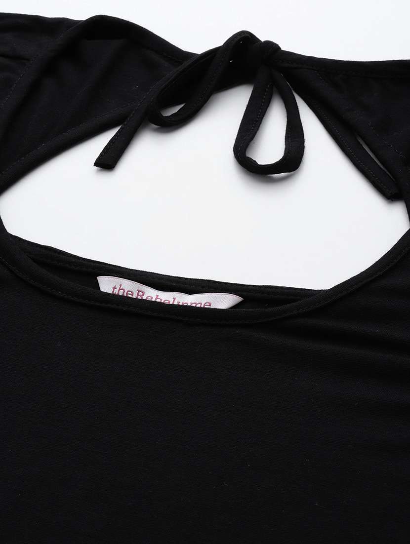 women's straight round neck top - 19866776 -  Standard Image - 3