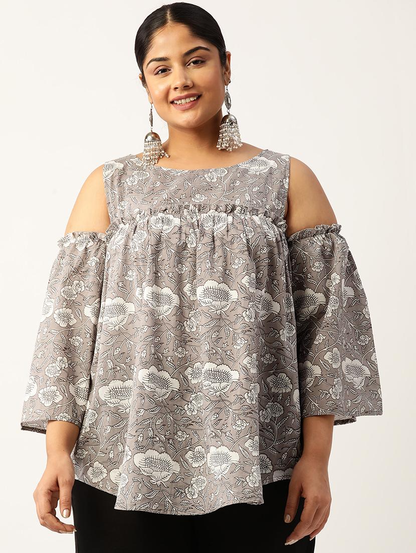 women's straight round neck top - 19866823 -  Zoom Image - 0