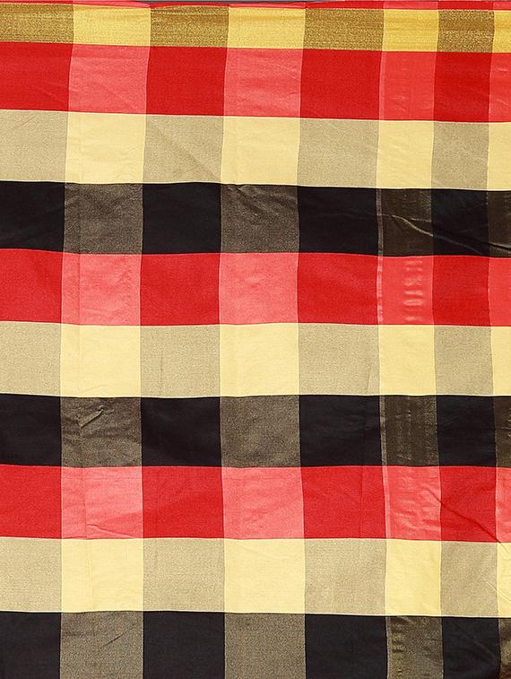checkered chettinad saree - 19866880 - Standard Image - 3