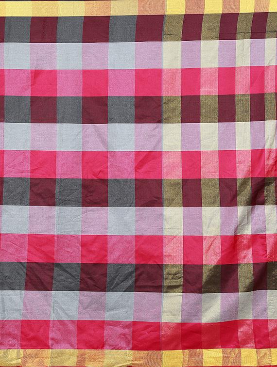 printed chettinad saree with blouse - 19866884 - Standard Image - 3