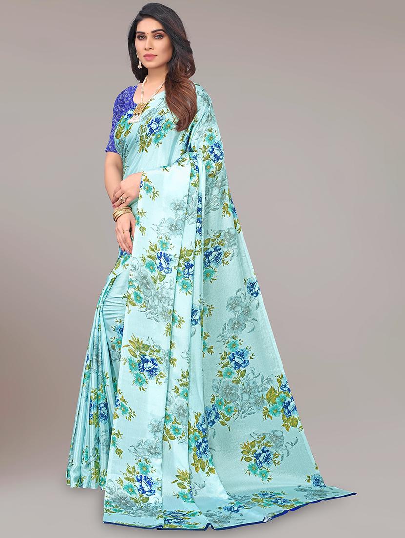 florals printed saree with blouse - 19866900 - Zoom Image - 0