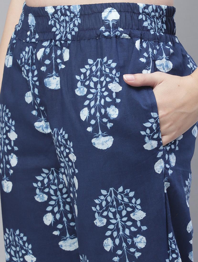 v-neck printed nightwear pyjama set - 19867461 - Standard Image - 5