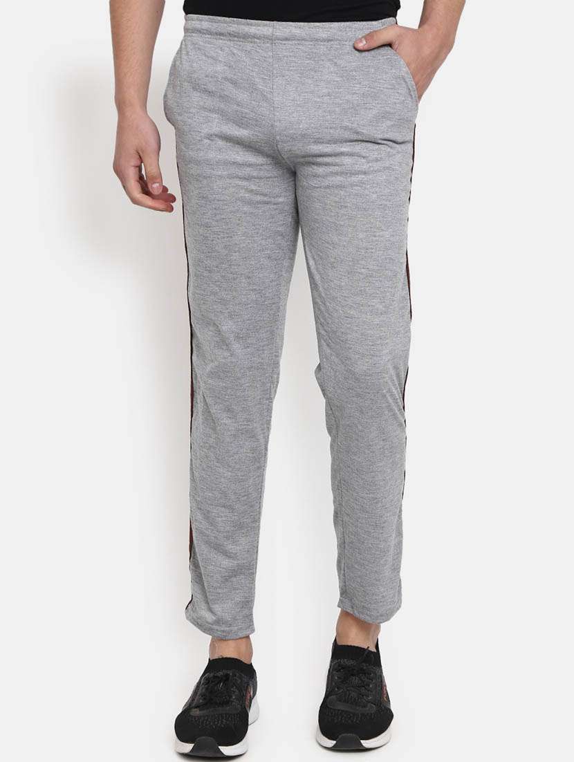 mid rise side stripe track pant