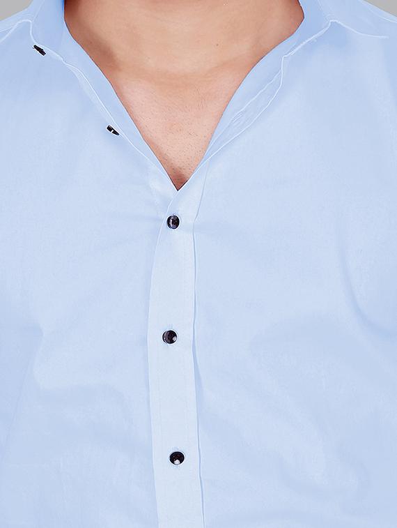 mens solids formal shirt - 19868266 - Standard Image - 3