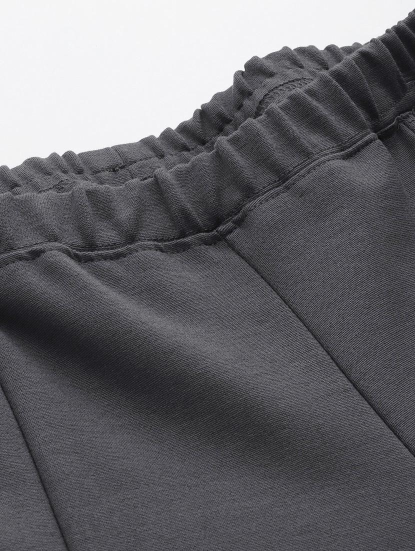 high rise solid flat front trouser - 19868294 - Standard Image - 5
