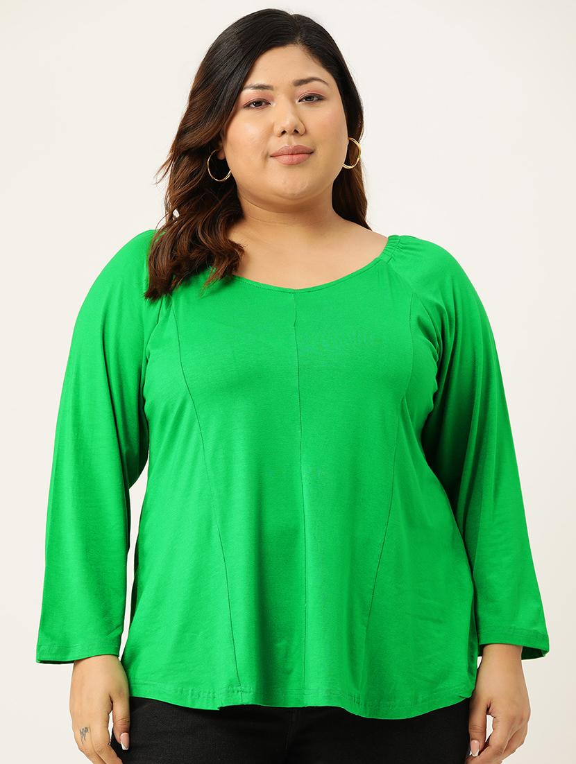 women's a line round neck top - 19868653 -  Zoom Image - 0