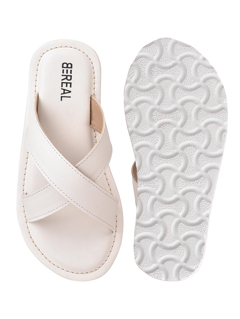 white synthetic sandals - 19868883 - Standard Image - 3