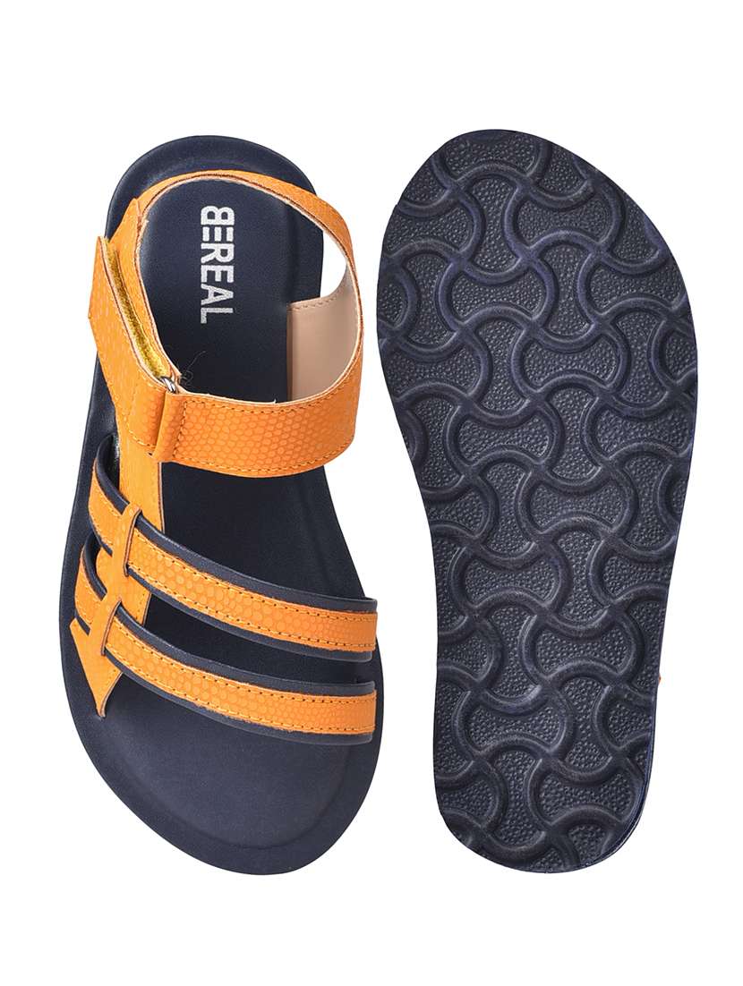 yellow synthetic sandals - 19868893 - Standard Image - 3