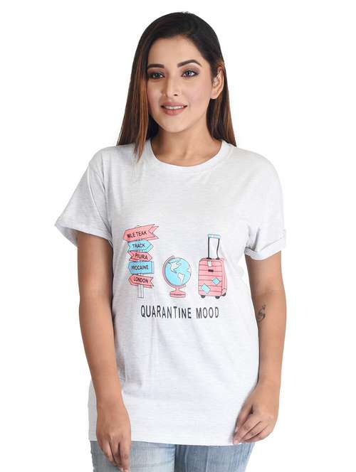round neck printed regular tee - 19869089 - Standard Image - 0