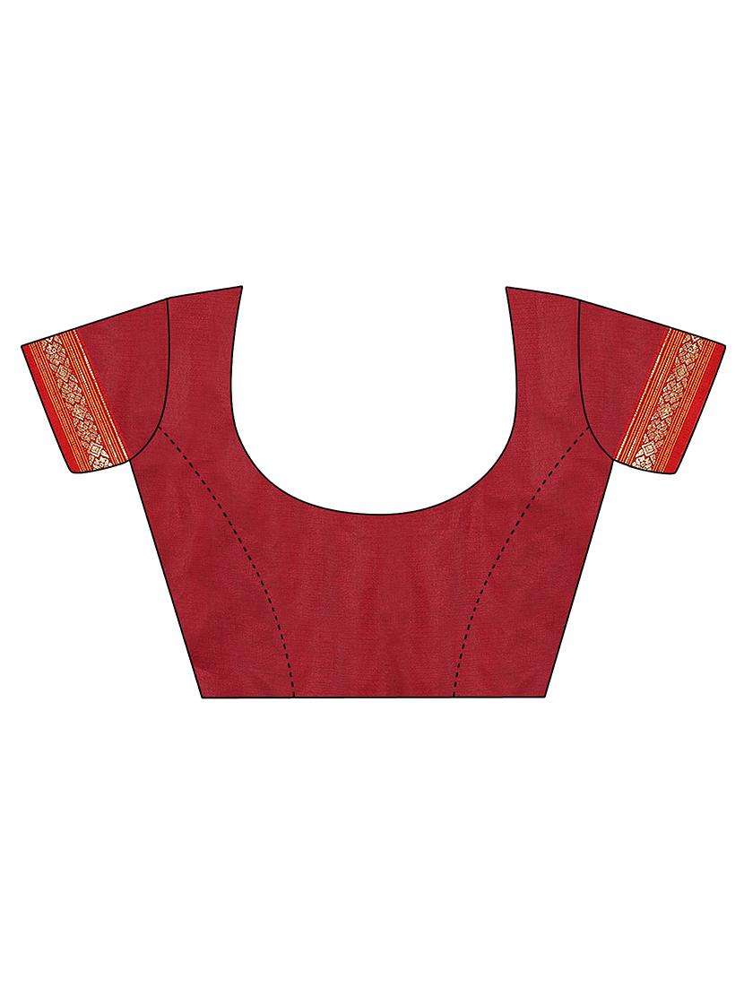 women's self design navy blue colored saree with blouse - 19870340 -  Standard Image - 3