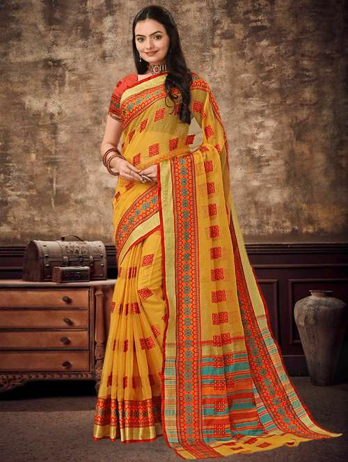 women's embellished saree with blouse - 19870540 - Standard Image - 0