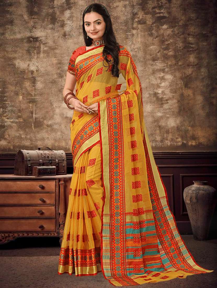 women's embellished saree with blouse