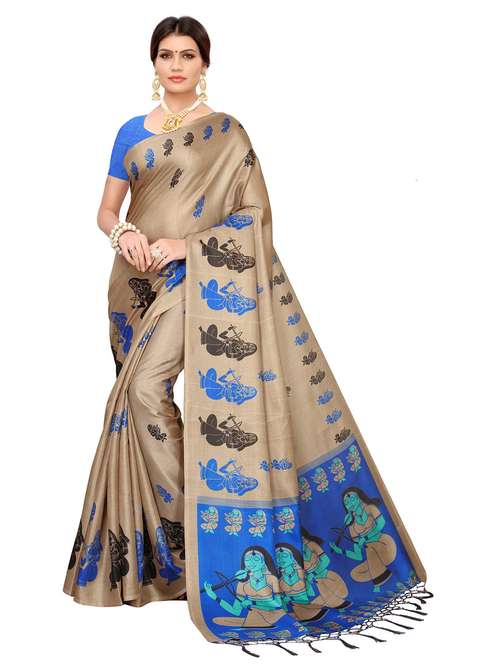 self design printed saree - 19870918 - Standard Image - 0