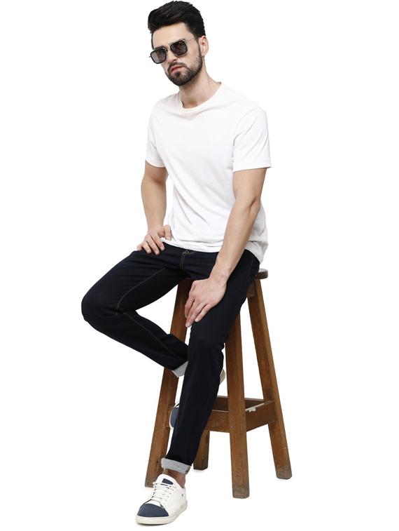 mid rise plain skinny fit jeans - 19871089 - Standard Image - 3