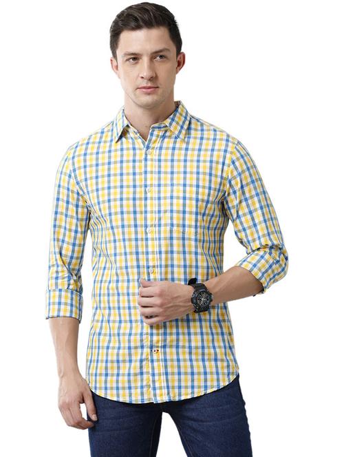 men checkered cotton casual shirt - 19871241 - Standard Image - 0