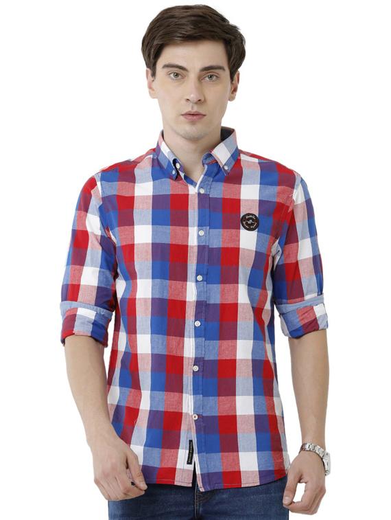 mens checks casual shirt - 19871245 - Zoom Image - 0