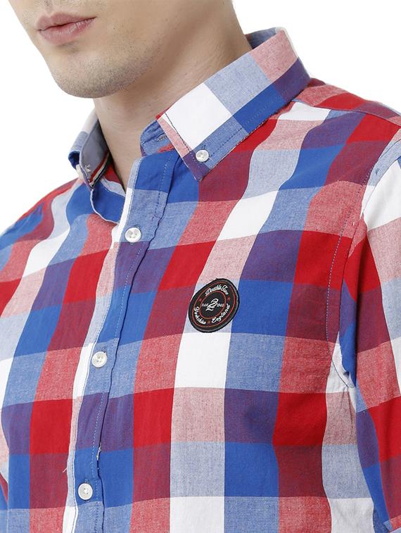 mens checks casual shirt - 19871245 - Standard Image - 3