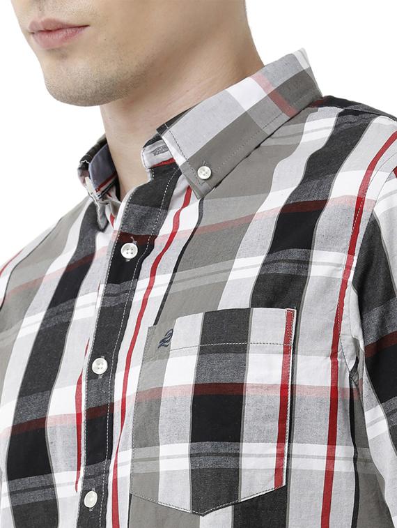 men checkered cotton casual shirt - 19871249 - Standard Image - 3