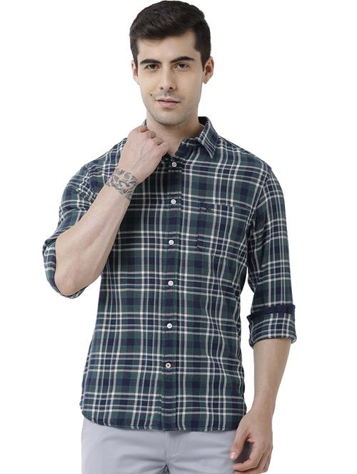 men checkered cotton casual shirt - 19871261 - Standard Image - 0