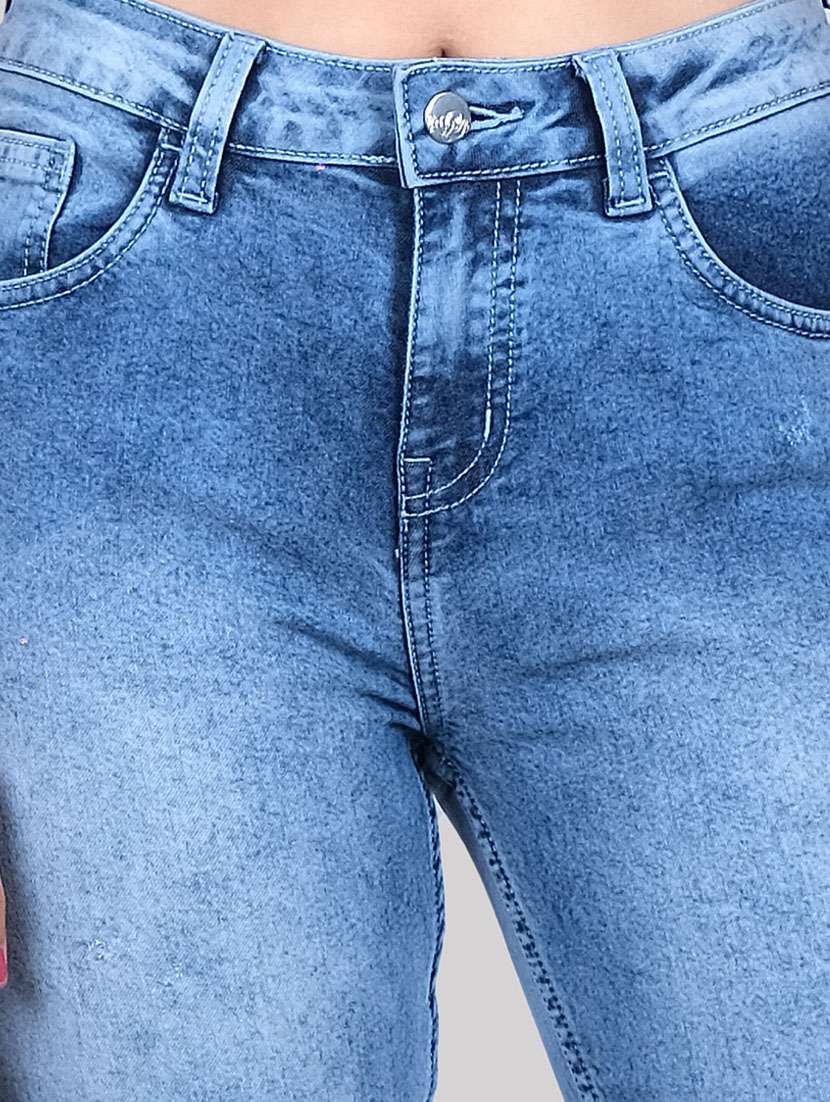 blue stone wash boot cut jeans - 19871786 - Standard Image - 5