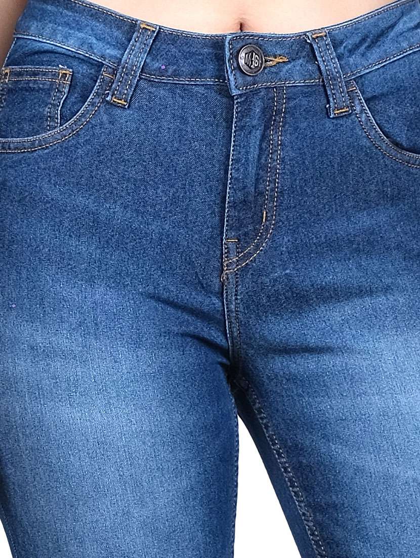 blue stone wash bootcut jeans - 19871789 -  Standard Image - 5