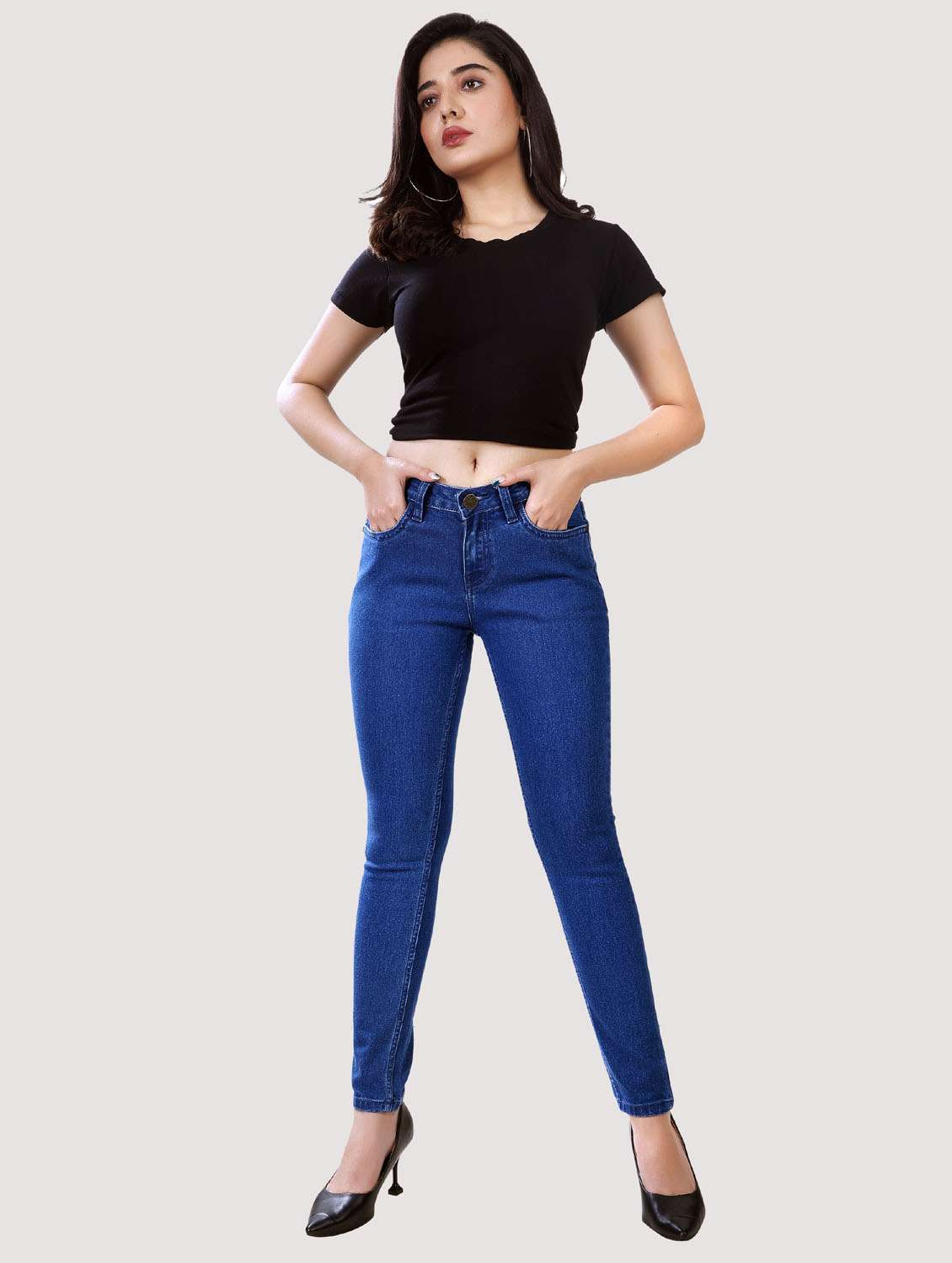 blue skinny jeans - 19871792 - Standard Image - 3