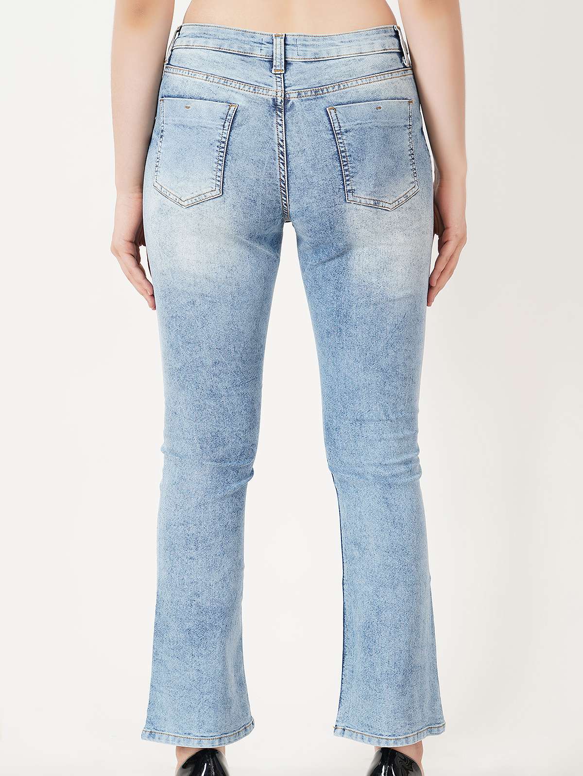 blue bootcut denim jeans - 19871801 - Standard Image - 3
