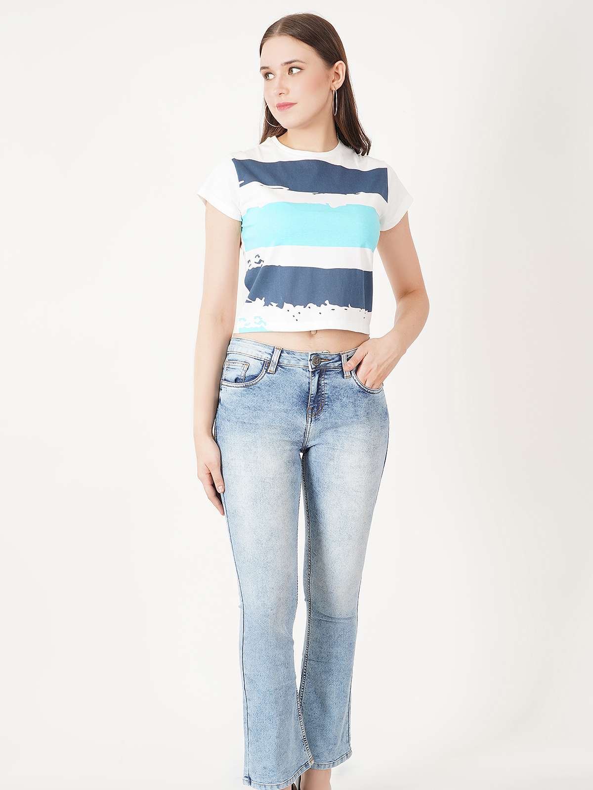 blue bootcut denim jeans - 19871801 - Standard Image - 5