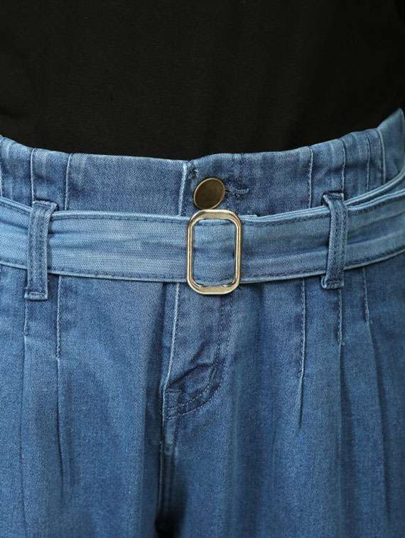 blue mid rise regular fit jeans - 19871822 -  Standard Image - 3