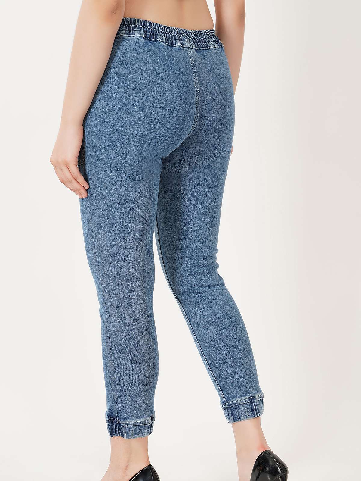blue waist drawstring jogger - 19871830 - Standard Image - 3