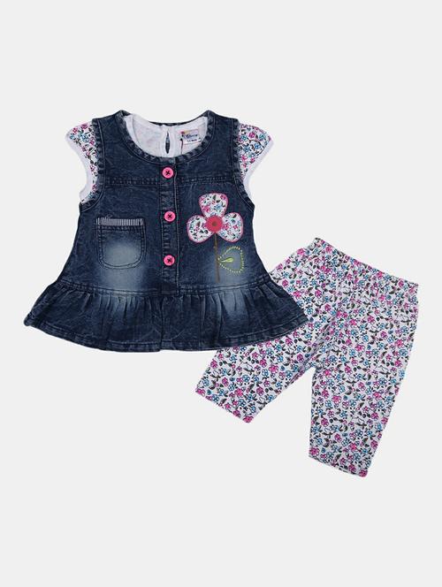 girls printed capri set - 19873147 - Standard Image - 0