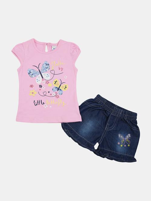girls printed shorts set - 19873173 - Standard Image - 0
