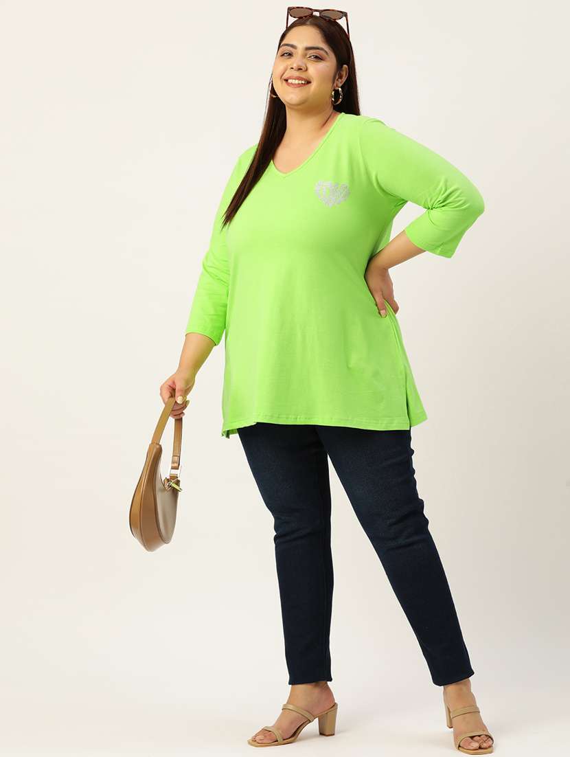 women's plain v neck t-shirt - 19874760 -  Standard Image - 3