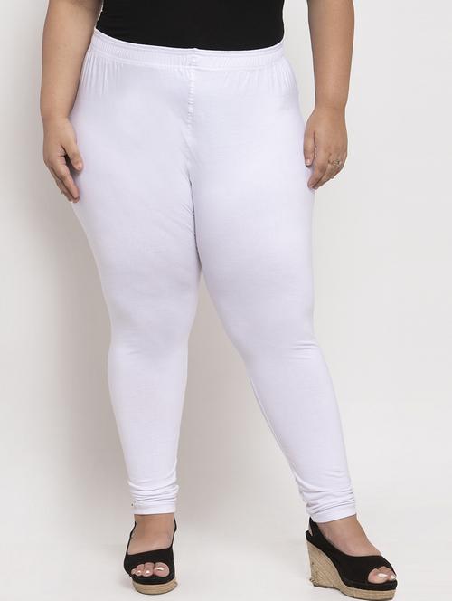 white cotton leggings - 19874852 - Standard Image - 0