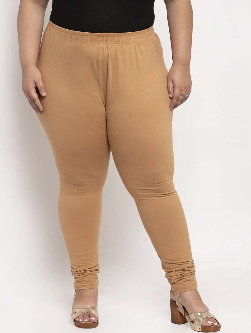 beige cotton leggings