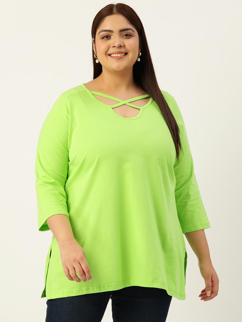 women's a line round neck top - 19874936 - Zoom Image - 0