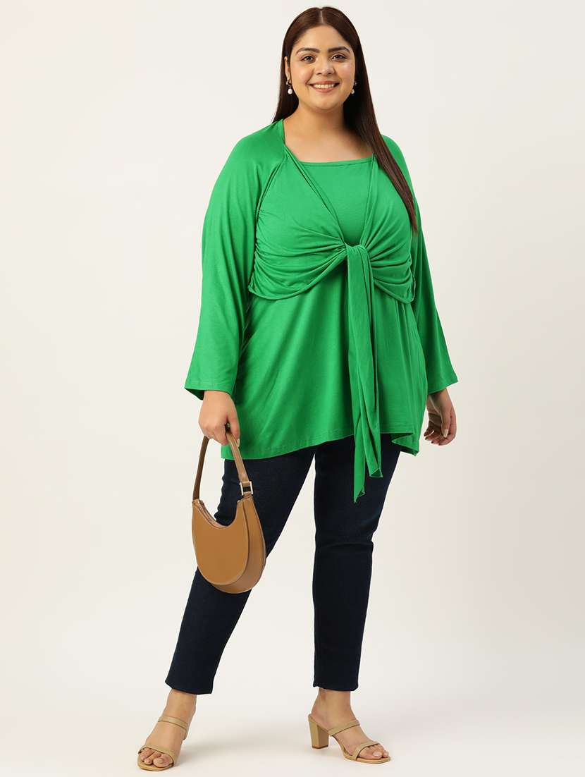 women's layered square neck top - 19874956 -  Standard Image - 3