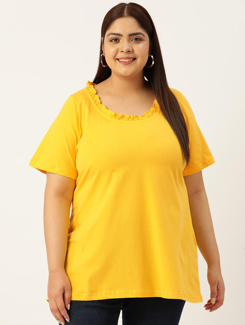 women's straight round neck top - 19874959 -  Zoom Image - 0