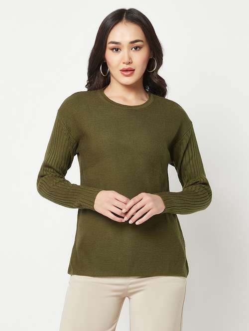 round neck solid sweater - 19875025 -  Standard Image - 0