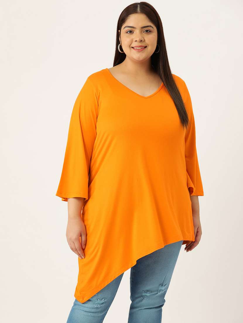 women's asymmetric v neck top - 19876348 -  Zoom Image - 0
