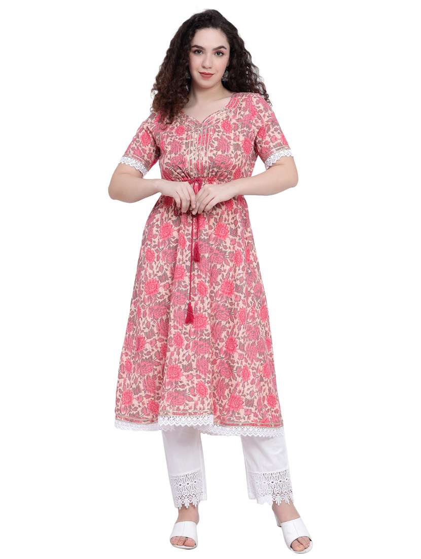 women's flared kurta - 19876512 - Standard Image - 3