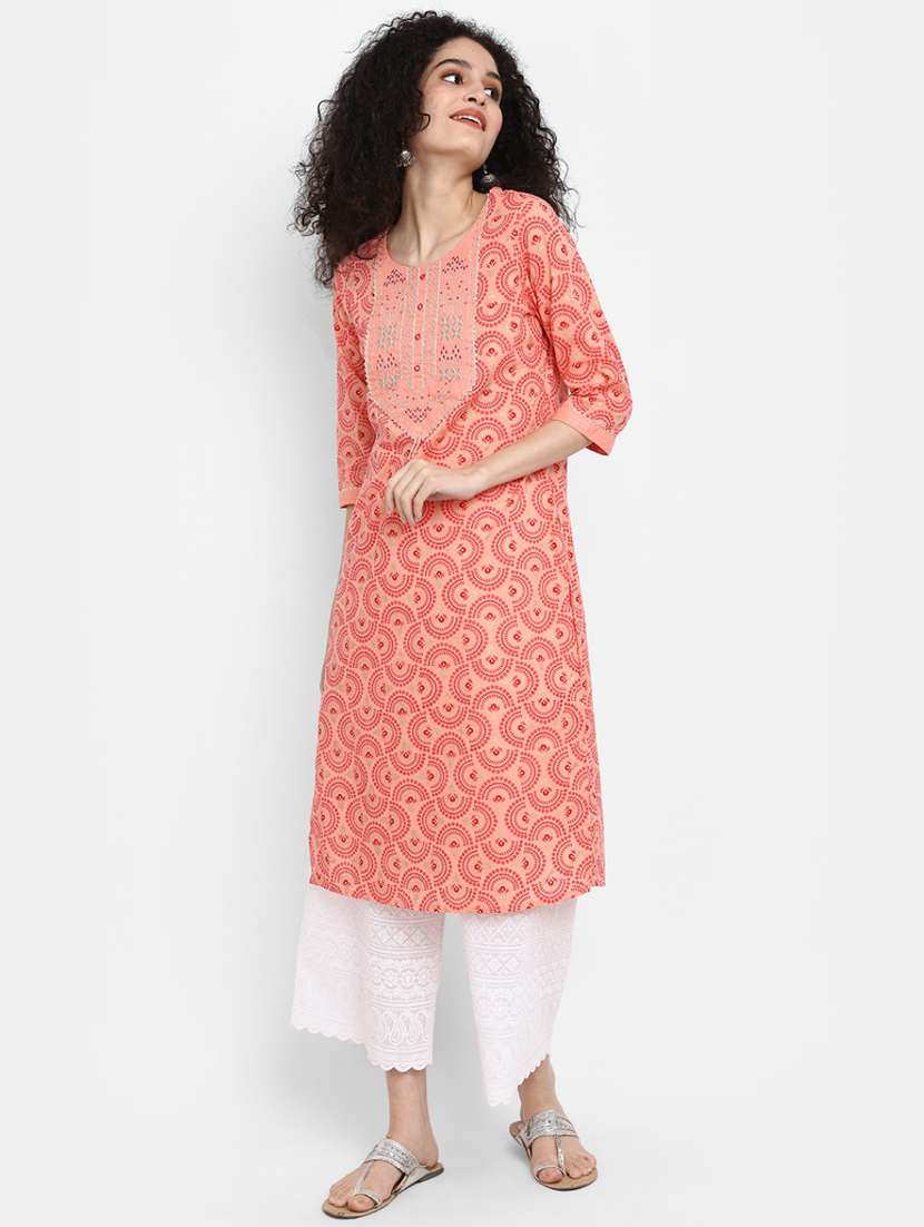 women's straight kurta - 19876570 -  Standard Image - 3