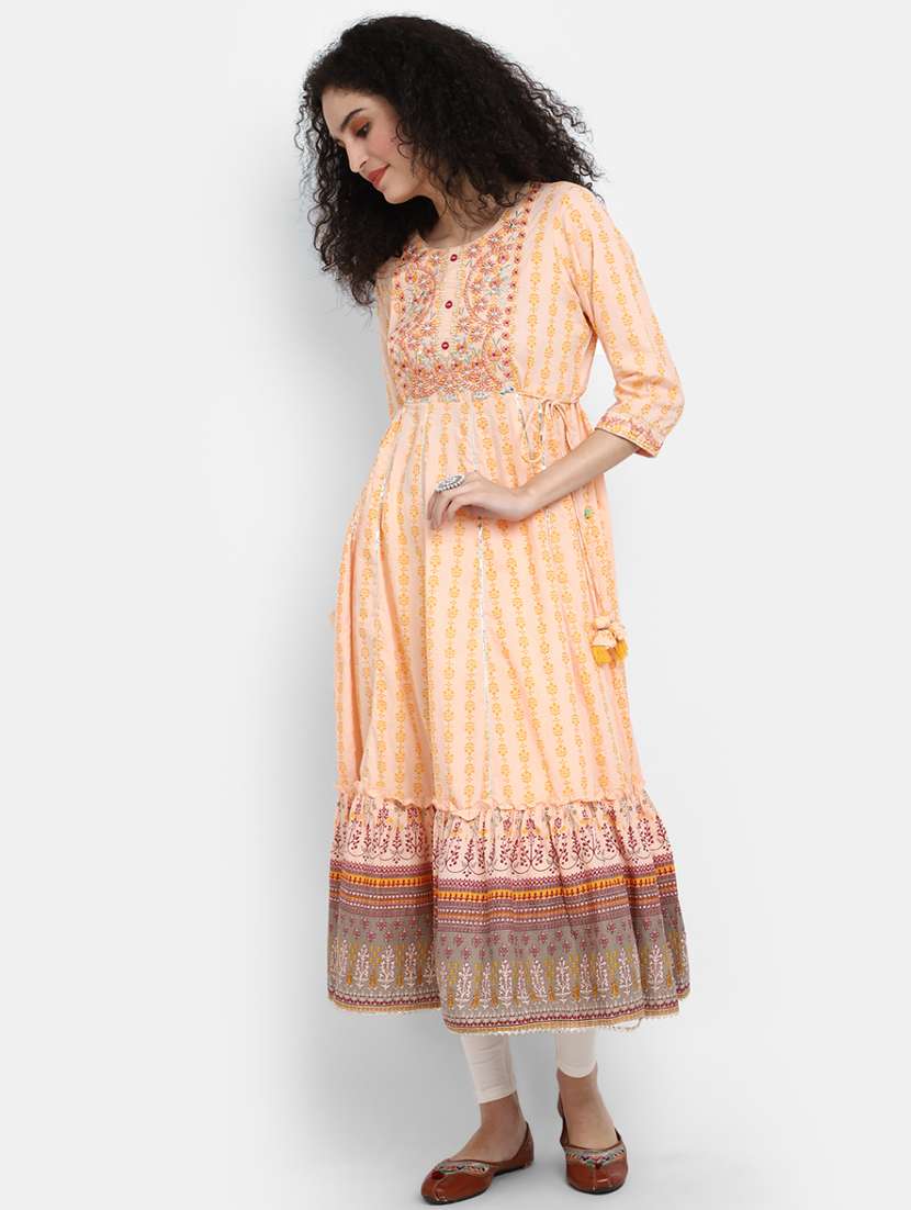 women's flared kurta - 19876588 -  Standard Image - 3