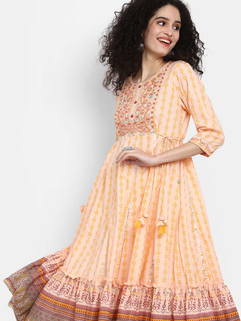 women's flared kurta - 19876588 -  Standard Image - 5